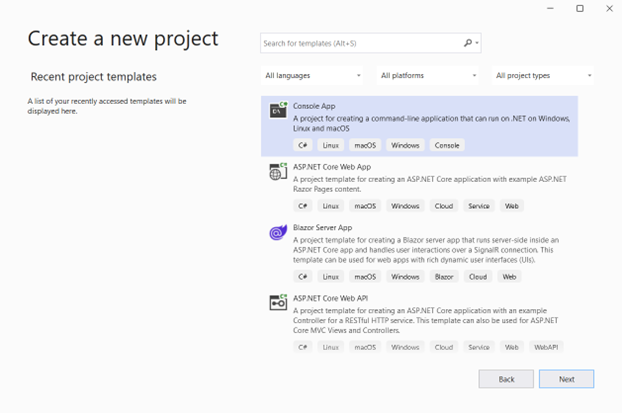 Create a new .NET 8 console application