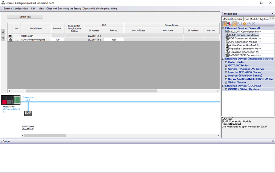 Ethernet Configuration Built-in Ethernet Port