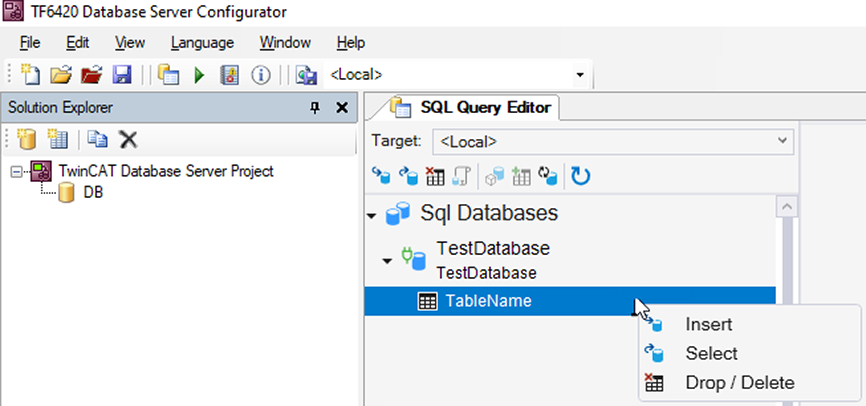 Select Statement from SQL Database