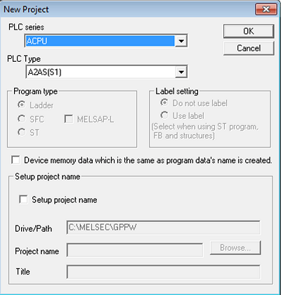 mitsubishi melsec gx developer plc open sc-09