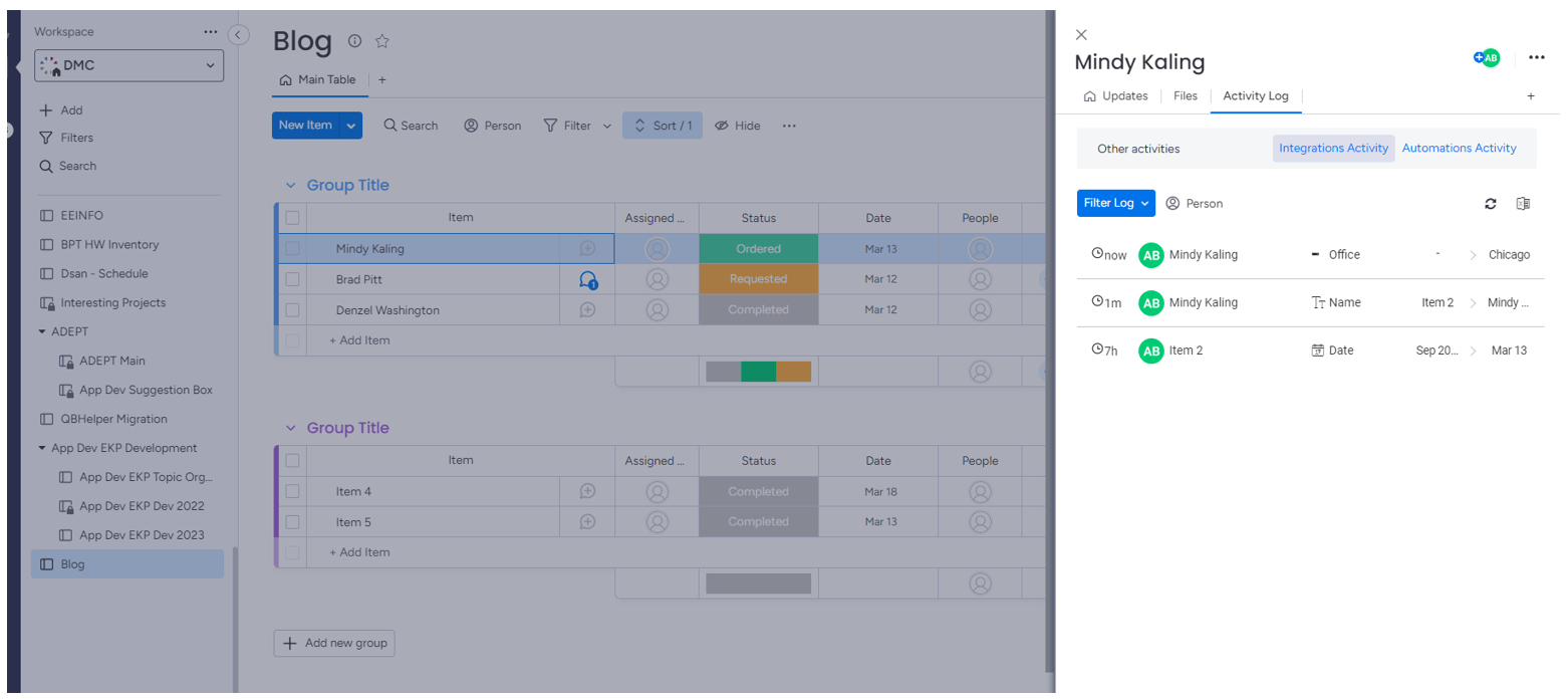 Monday versus SharePoint Lists DMC, Inc.