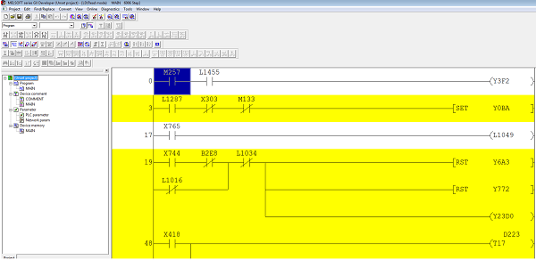 mitsubishi melsec gx developer plc open sc-09