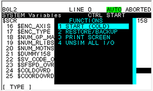 Fanuc Cold Start