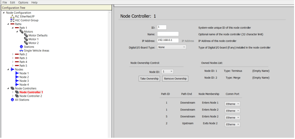 Magnemotion Configuration Tree UI