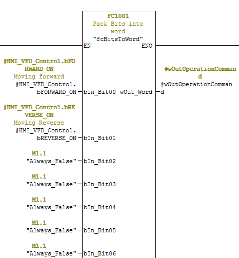 Output Operation Word 1