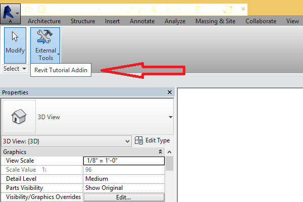 Running a Revit external command