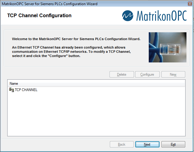 Siemens PLCs configuration wizard in MatrikonOPC Server