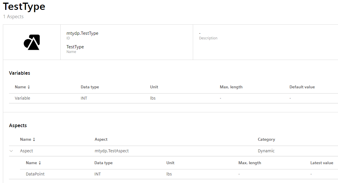 A simple type containing my aspect and an extra variable