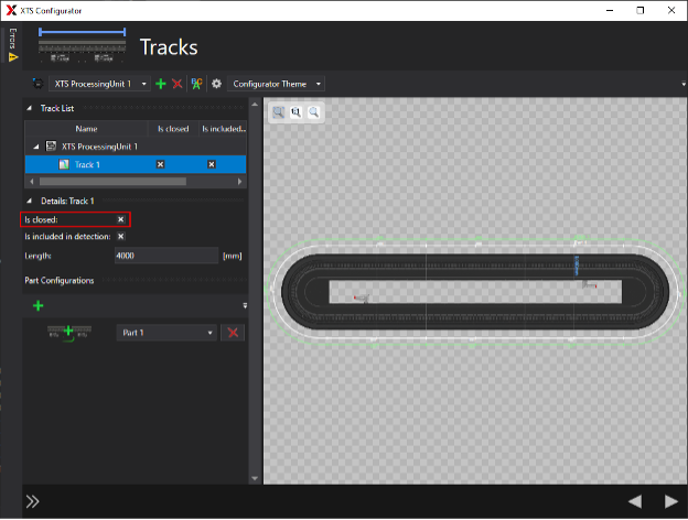 configure beckhoff xts tracks