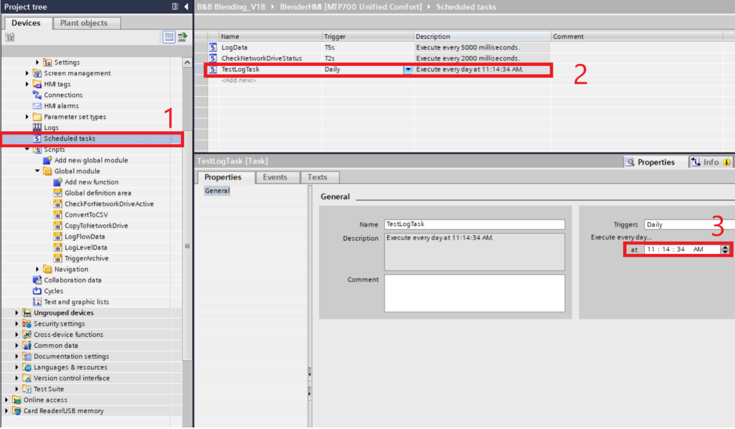 Create and configure scheduled task