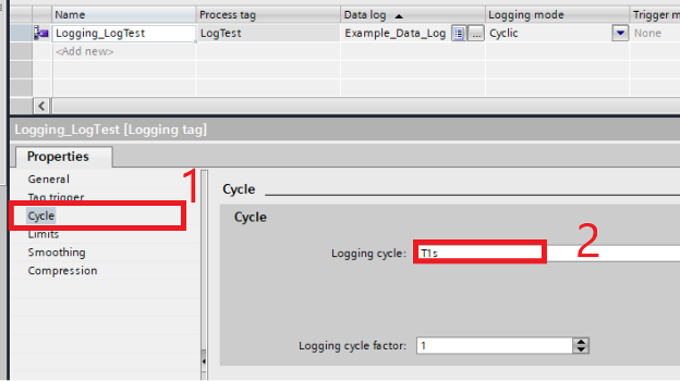 Set cycle time in TIA Portal