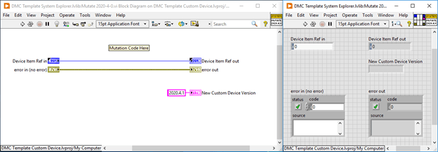 NI VeriStand Implement Mutate Version VI