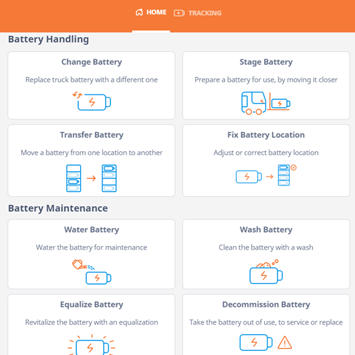 Cloud web portal for battery management and maintenance